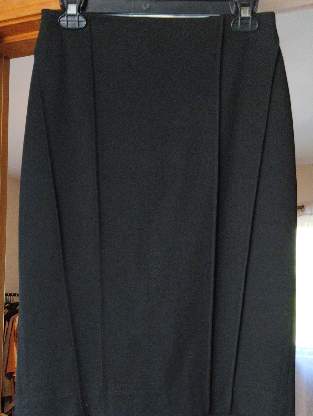 Express Black Pencil Skirt - Sleek Office Staple Seamed Detail 4